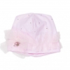 immagine 0 di Cappellino neonata con tulle e strass