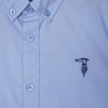 immagine 2 di Trussardi camicia  bianca e azzurra nuova collezione 2-16 anni