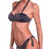 immagine 2 di Bikini Fascia Slip Fiocchi Ricamo Cristalli