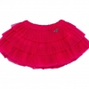 immagine 0 di Gonnina con balze in tulle corallo e fuxia