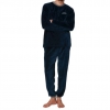 immagine 0 di Admas pigiama/tuta uomo in ciniglia blu