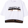 immagine 2 di Pinko Up t.shirt crop con maniche 3/4 8-14 anni