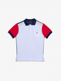 Trussardi polo bimbo/ragazzo bi-colore in cotone 1