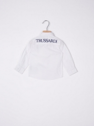 Trussardi camicia neonato 6-36 mesi bianca nuova collezione 2