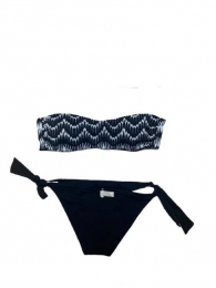 Bikini fascia bianco-nero 2