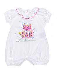 Body neonata bianco stampa orsetto multicolor 1