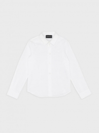 Emporio Armani junior camicia classica in popeline stretch 1