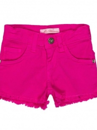 Short in denim colore fuxia 1