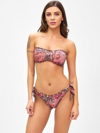 Bikini fascia e slip nodi brasiliano regolabile F**k 1