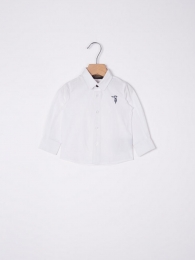 Trussardi camicia neonato 6-36 mesi bianca nuova collezione 1