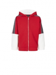 Emporio Armani junior felpa con zip e cappuccio 1