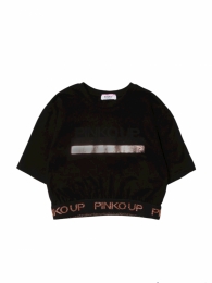 Pinko Up t.shirt crop con maniche 3/4 8-14 anni 1