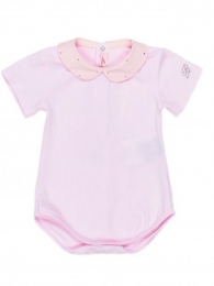 Tutina neonata con strass rosa 1