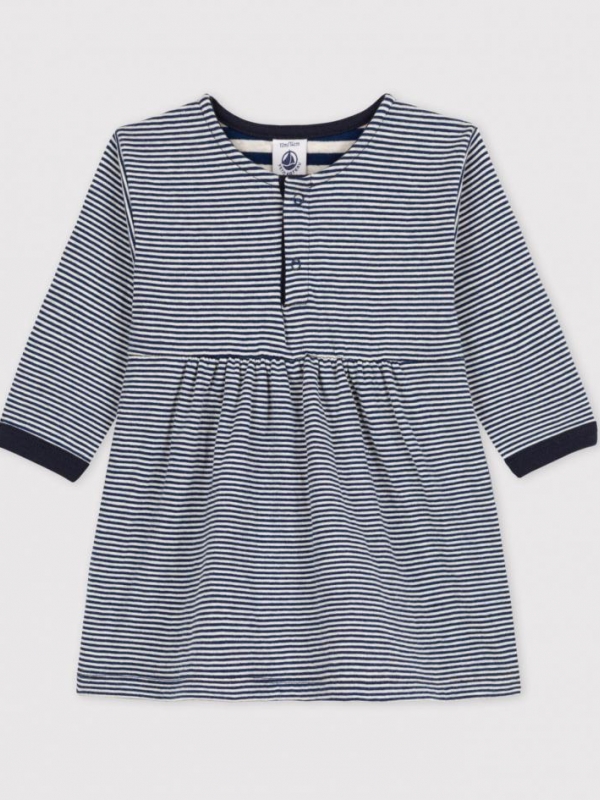 Abitino a righe neonata Petit Bateau 1