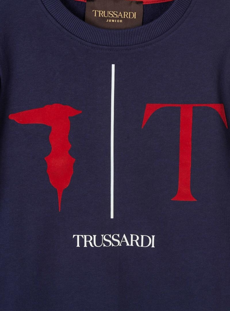 immagine 2 di Trussardi junior felpa in cotone garzato