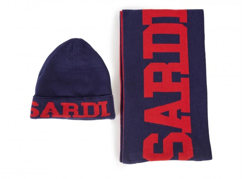 immagine 0 di Trussardi junior set cappellino + sciarpa