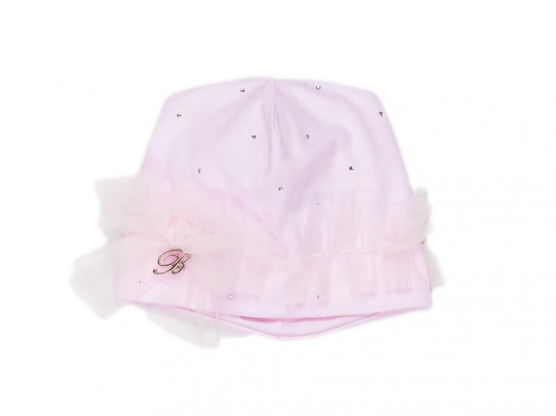 immagine 0 di Cappellino neonata con tulle e strass