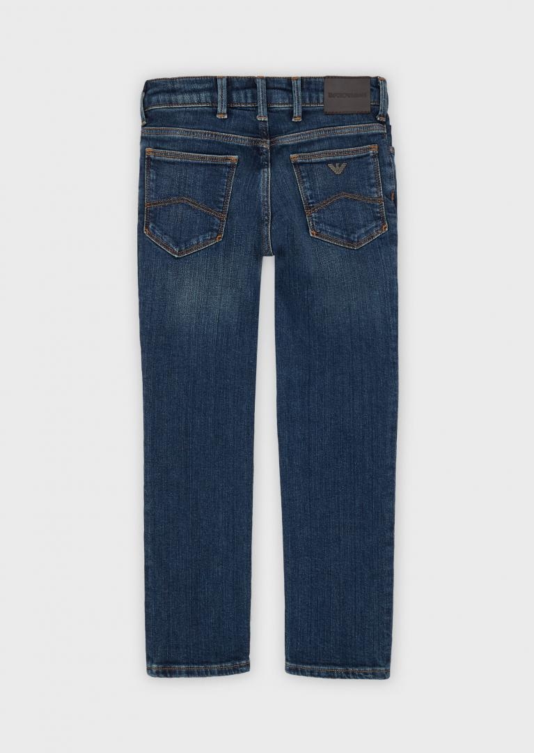 immagine 1 di Emporio Armani junior jeans in denim stone washed