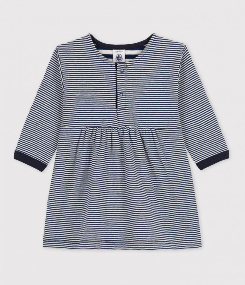 immagine 0 di Abitino a righe neonata Petit Bateau