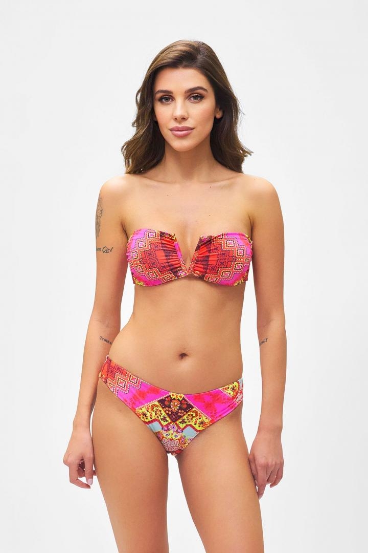 immagine 0 di Bikini fascia a V e slip coulotte Effek