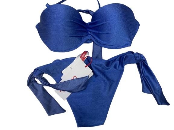 immagine 0 di Bikini fascia con push up lycra lucida