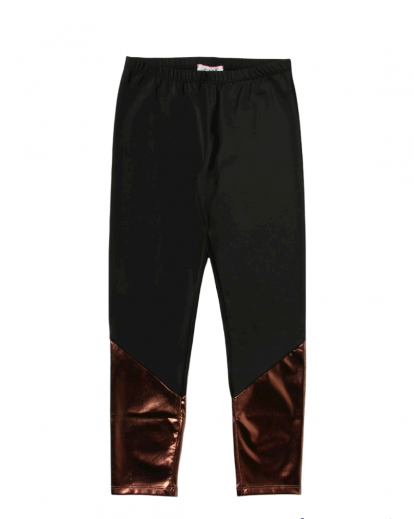 immagine 0 di Pinko leggings nero e bronzo 8-14 anni