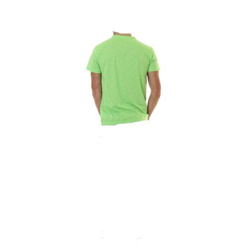 immagine 1 di T.shirt scollo V cotone soffiato colore verde