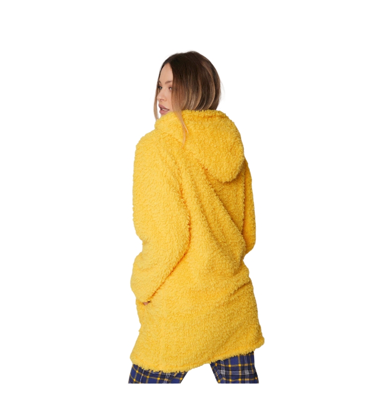 immagine 1 di Admas giacca da camera in pile gialla donna/bimba