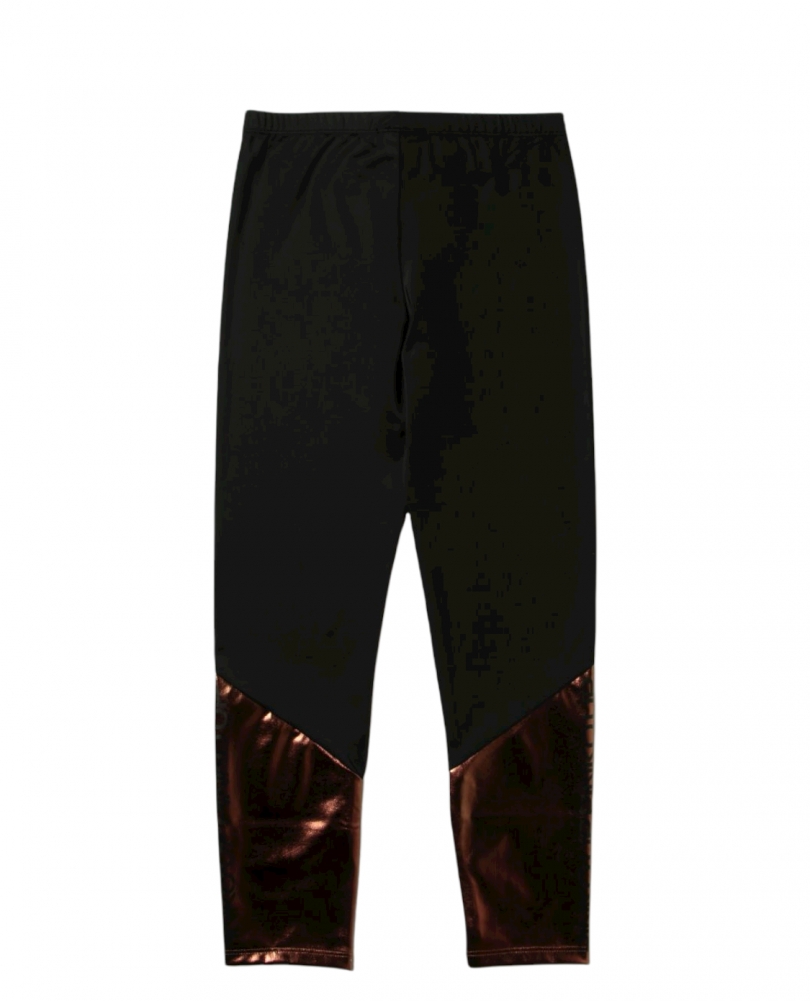 immagine 1 di Pinko leggings nero e bronzo 8-14 anni