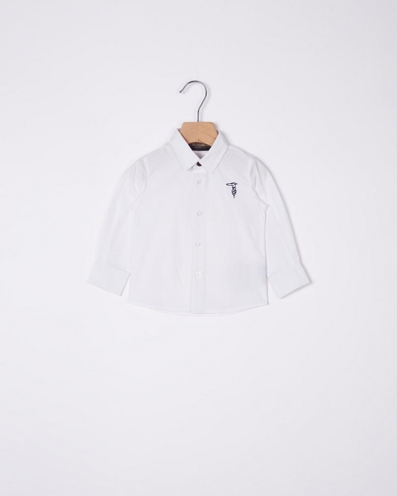 immagine 0 di Trussardi camicia neonato 6-36 mesi bianca nuova collezione