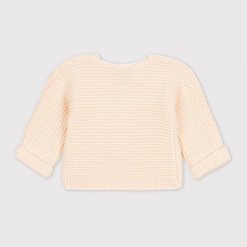 immagine 1 di Cardigan Petit Bateau in tricot, panna