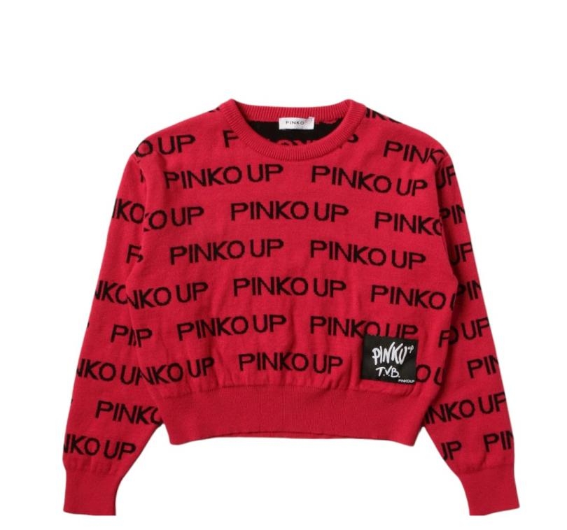 immagine 0 di Pinko up maglioncino baby con logo all over