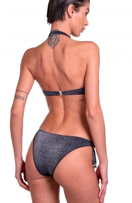 immagine 1 di Bikini Fascia Slip Fiocchi Ricamo Cristalli