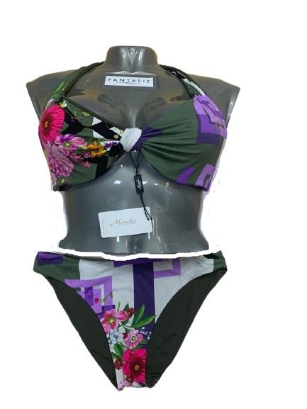 immagine 0 di Bikini con ferretto double in coppa D Made in Italy