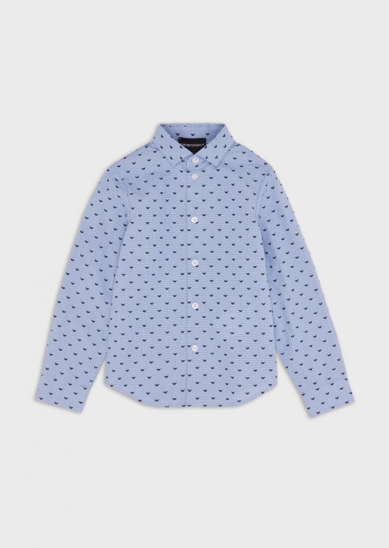 immagine 0 di Emporio Armani junior camicia in cotone azzurra