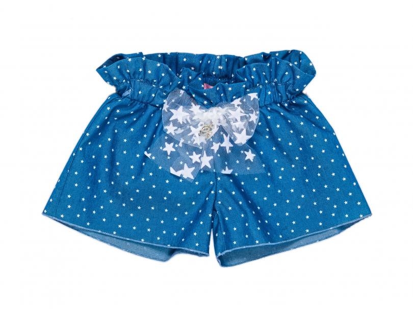 immagine 0 di Short neonata stampa stelle Made in Italy