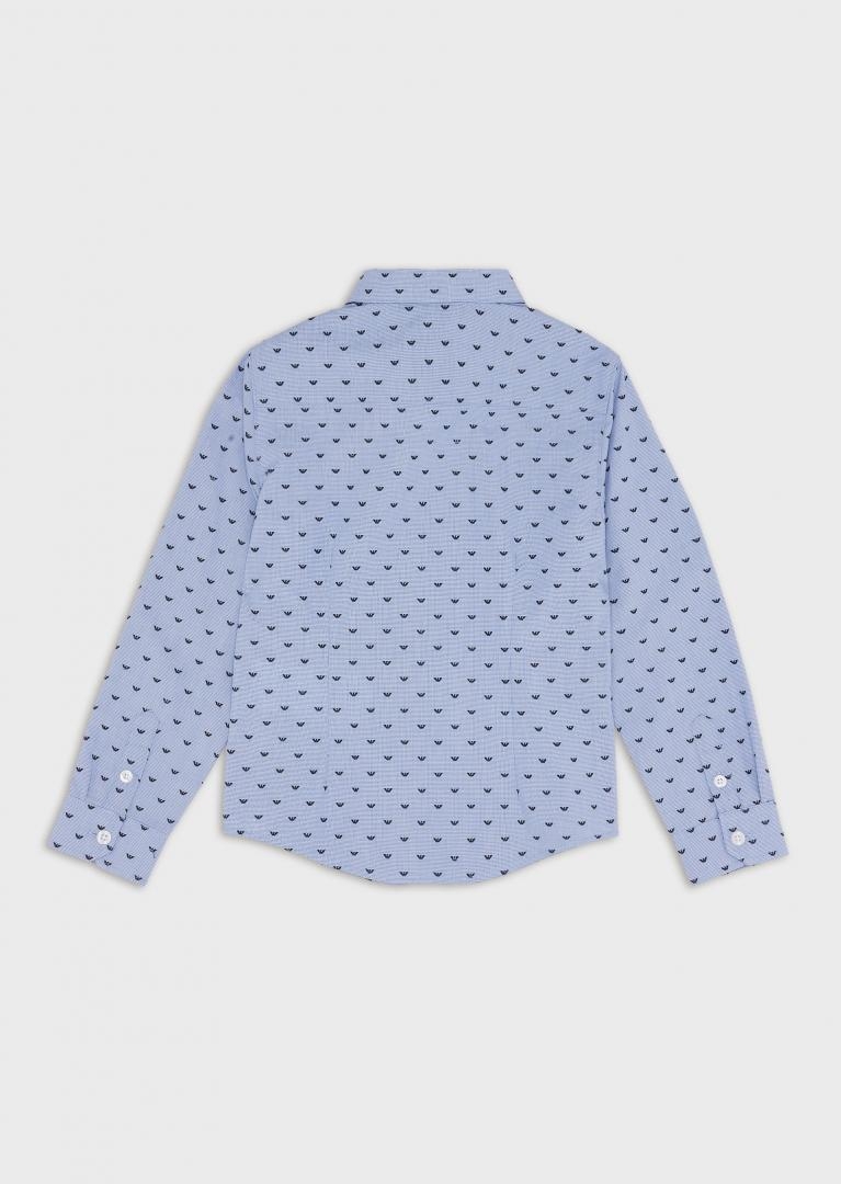 immagine 1 di Emporio Armani junior camicia in cotone azzurra