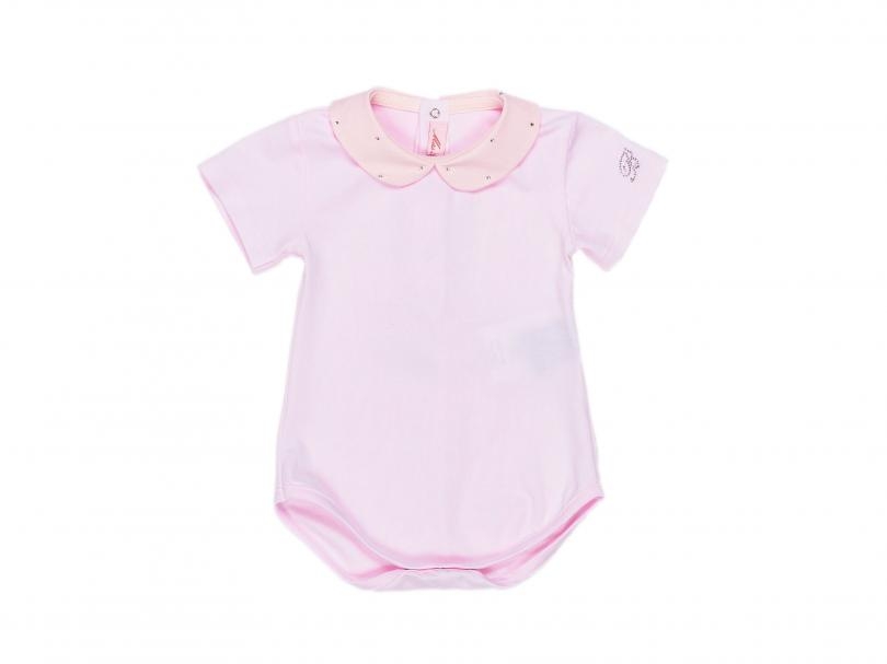 immagine 0 di Tutina neonata con strass rosa